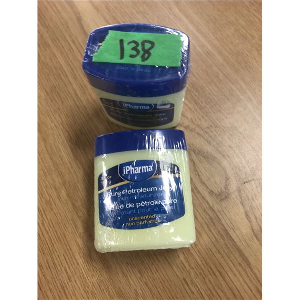 UNCLAIMED STORAGE:  2 JARS VASELINE