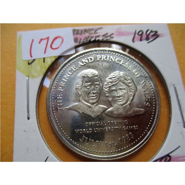 1983 PRINCE & PRINCESS DIANA VISIT TO KLONDIKE DAYS EDMONTON