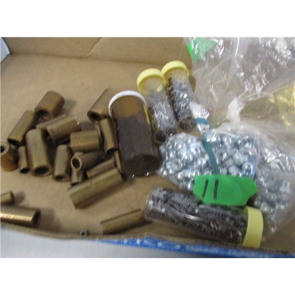 FLAT C/W BUSHINGS, NAILS, NUTS, ETC