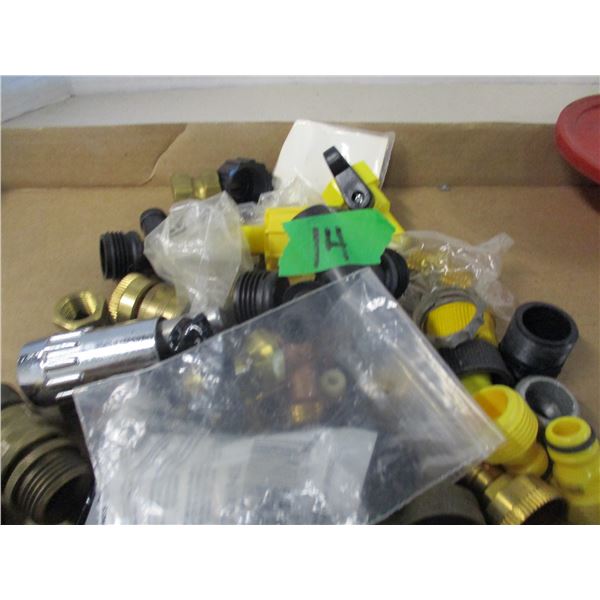 TINS C/W ASSORTED ADAPTORS & FITTINGS