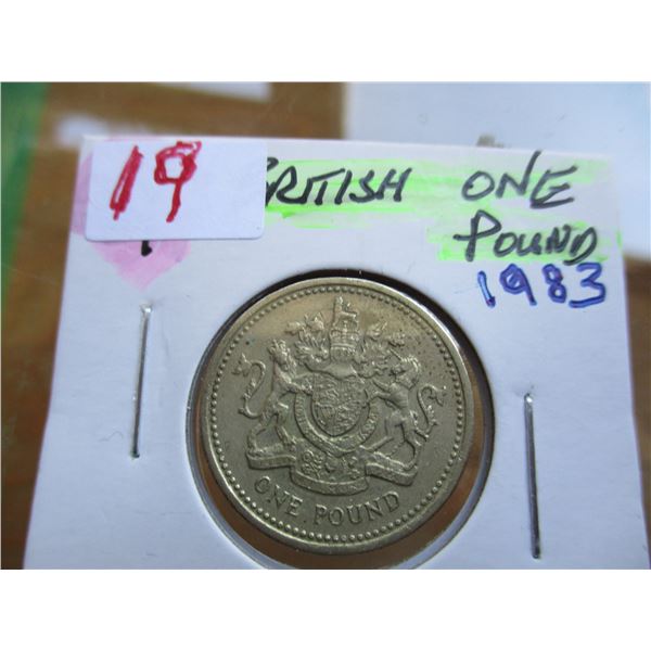 1983 LEGAL TENDER BRITISH ONE POUND COIN