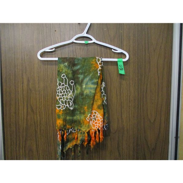 GREEN & ORANGE SCARF