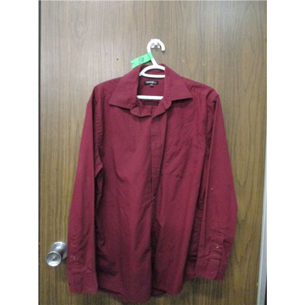 MAROON LONG SLEEVE SHIRT (SIZE 15.5)