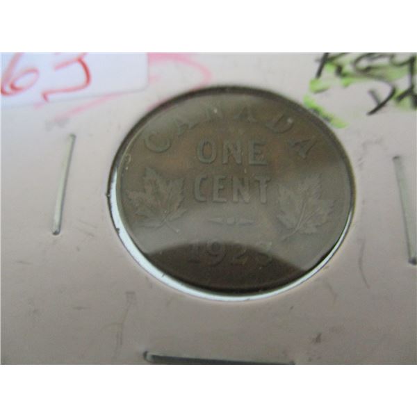 1923 KING GEORGE V CANADA KEY DATE PENNY