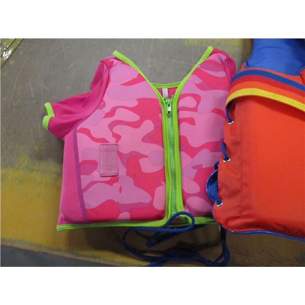 TOTE C/W BACK PACKS, FLOATING DEVICE, ETC