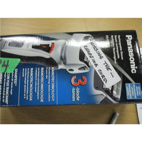 PANASONIC RECHARGABLE RAZOR (MISSING CORD)