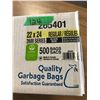 Image 1 : 24" X 30" GARBAGE BAGS (500) - CASE
