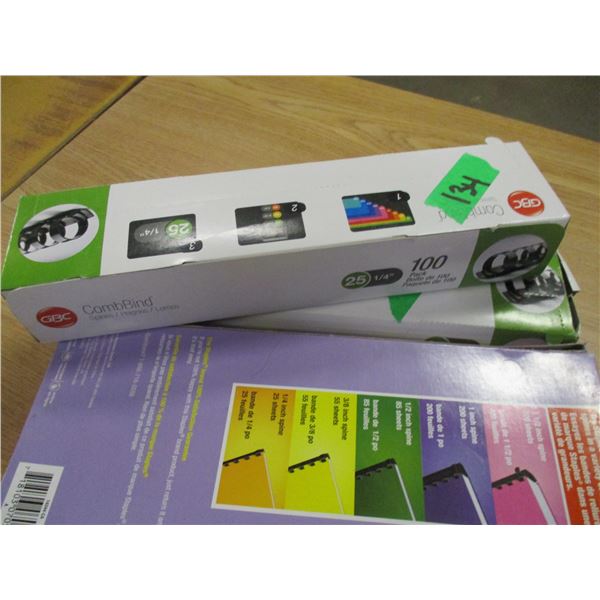 COMB-BIND - 3 BOXES