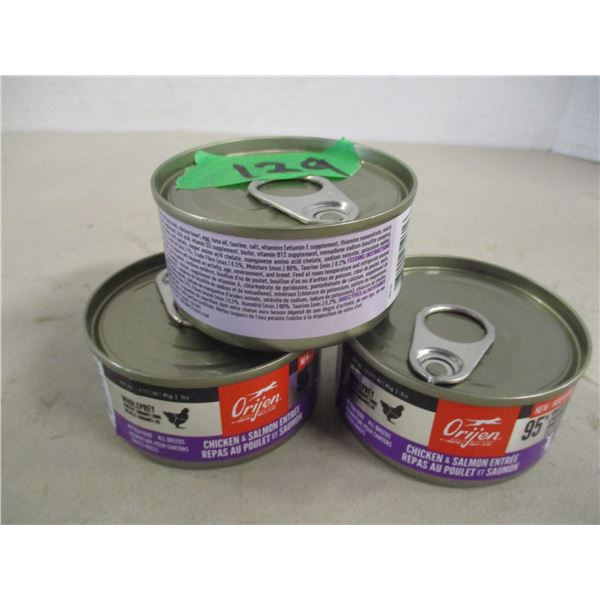 ORIJEN CHICKEN & SALMON ENTRÉE CAT FOOD (3 CANS X 85G) - BUNDLE