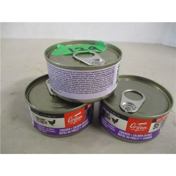 ORIJEN CHICKEN & SALMON ENTRÉE CAT FOOD (3 CANS X 85G) - BUNDLE