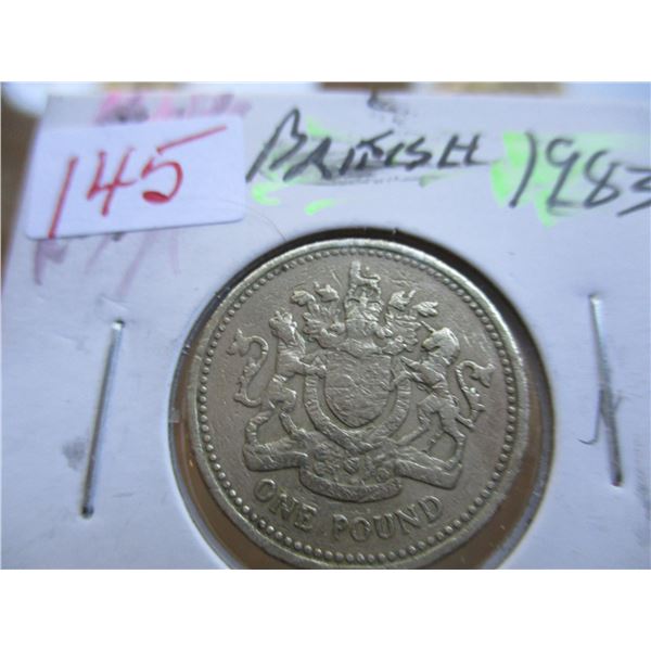 1983 BRITISH ONE POUND LEGAL TENDER CROWN