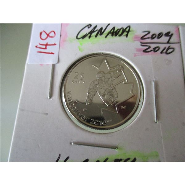 2007, 2009 & 2010 CANADA HOCKEY PROOF COINS