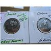 Image 1 : 2008 & 2010 PROOF TOBOGGANING SKIING PROOF CAMEO QUARTERS