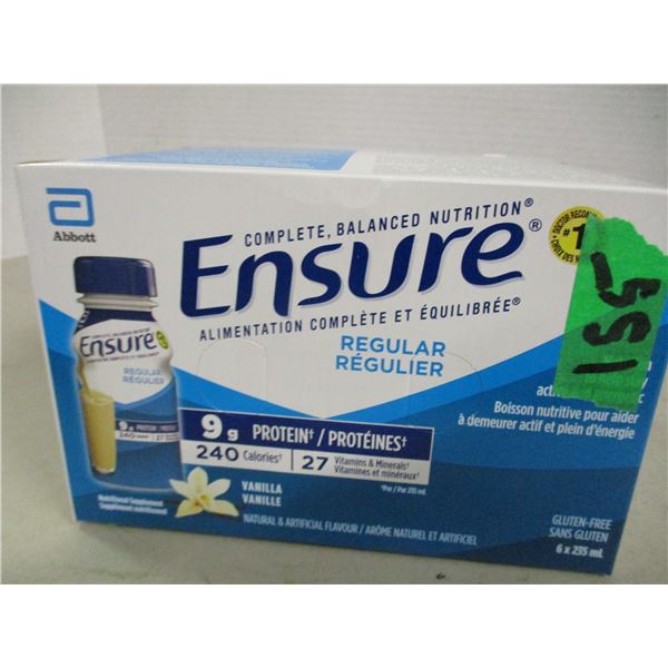 REGULAR VANILLA ENSURE DRINK (6 BOTTLES X 235 ML)