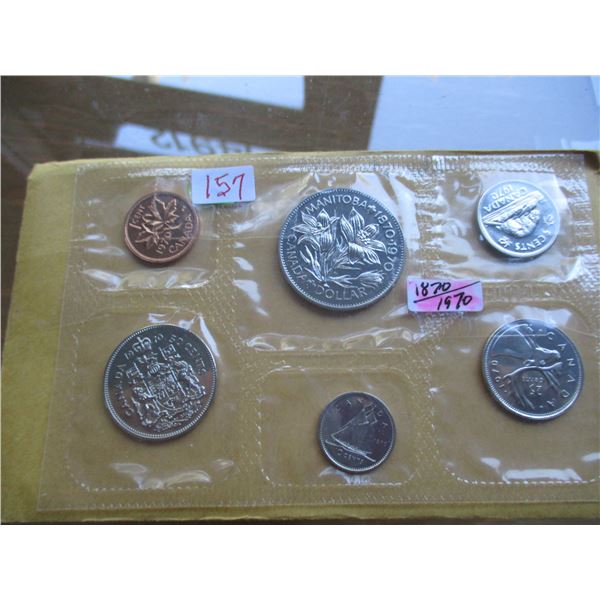 1870 - 1970 PROOF CANADA MINT SEALED COIN SET