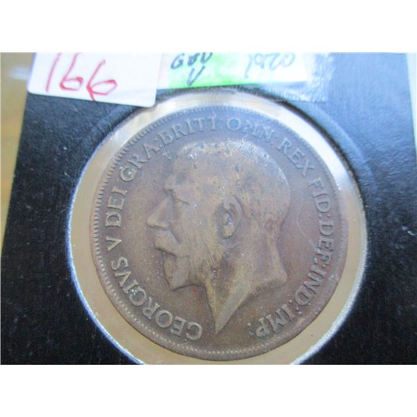 1920 KING GEORGE V CANADA LARGE PENNY
