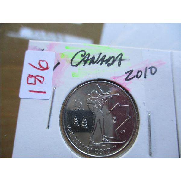 2010 PROOF CAMEO CANADA SNOW BOARDING QUARTER SET