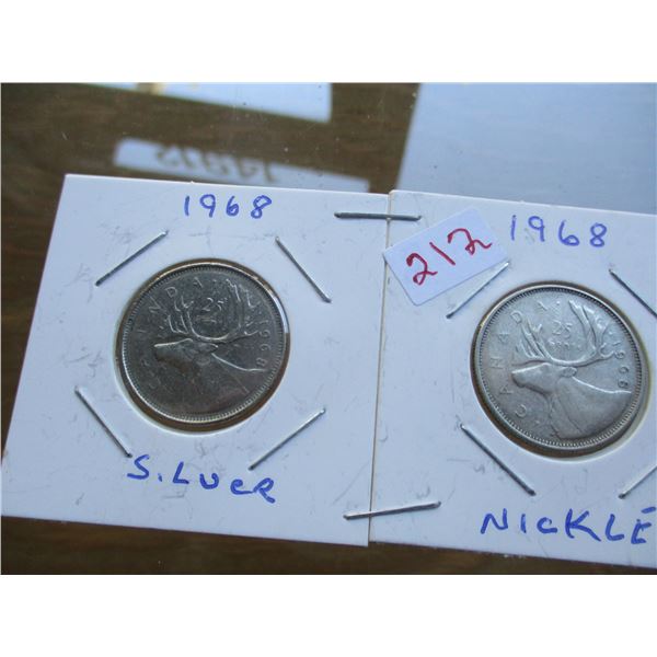 2 - 1968 CANADA QUARTERS