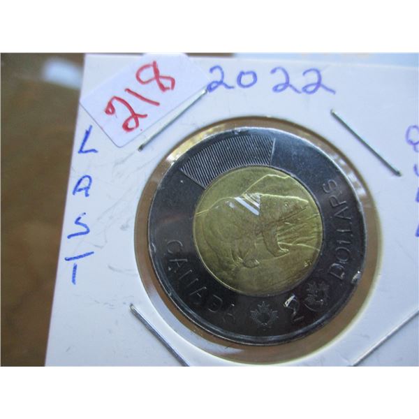 2022 CANADA QUEEN ELIZABETH II TOONIE
