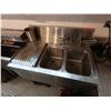 Image 2 : Advance Tabco Prestige Series Metal 2-Basin Sink w/ Faucet & Drainboard 36" x 23" x 37"
