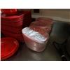Image 2 : Multiple Red Plastic Trays & Oval Baskets, Misc Sizes