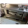 Image 2 : Metal Single Basin Sink w/ Drainboard & Undershelf 59" x 18" x 36"H