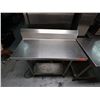Image 2 : Metal Work Table w/ Backsplash & Undershelf 35" x 16" x 36"H