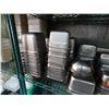 Image 2 : Contents of Shelf: Multiple Metal Food Storage Containers w/ Some Lids, Mixing Bowls, etc Misc Sizes