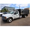 Image 2 : 2004 Ford F350 Stakebed Truck with Liftgate, Lic. 145TVJ, 124233 Miles (Starts & Runs - See Video)