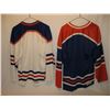 Image 2 : 2 Vintage CCM Edmonton Oilers Jerseys Size Medium
