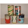 Image 2 : Assorted Oil Tins (Castrol, Quaker State, Co-op, Gulf)
