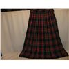 Image 1 : Vintage Red Tartan Pleated Skirt. Waist Measures 15" Across x 35" Length. Beautiful Condition.