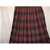 Image 2 : Vintage Red Tartan Pleated Skirt. Waist Measures 15" Across x 35" Length. Beautiful Condition.