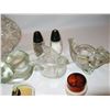 Image 3 : Lot of Glassware - Coca Cola Shot Glasses, Avon Candle Holder, Sun Bottle, S&P Shakers