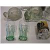 Image 4 : Lot of Glassware - Coca Cola Shot Glasses, Avon Candle Holder, Sun Bottle, S&P Shakers
