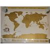 Image 1 : Unused Scratch Map - Has a gold foil top that can be scratched off to show where you've been. Great 