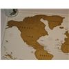 Image 2 : Unused Scratch Map - Has a gold foil top that can be scratched off to show where you've been. Great 