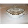 Image 2 : Corning ware Casserole Dish & Lid. Measures 10"x10"x2.5".