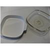 Image 3 : Corning ware Casserole Dish & Lid. Measures 10"x10"x2.5".