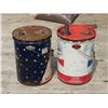 Image 4 : North Star Oil William Penn Oil & Mobil Oil 5 Gallon Oil Tins