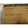 Image 3 : Sauder Oak Finish Quilt Rack. New in Box. Measures 28.5" x 39.125" x 19.75"