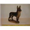 Image 1 : Large Vintage Chalkware German Sheppard Dog. Stands 16" tall. Some damage to the legs. A nice heavy,