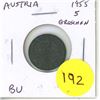 Image 1 : Austria. 1955 5 Groschen. Eagle BU.