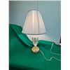 Image 1 : Crystal Lamp and Shade Base 16" High