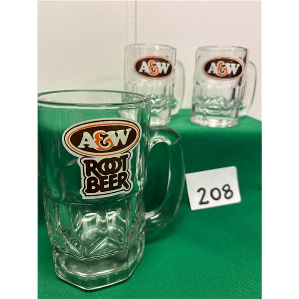 3 A&W Root beer Mugs/ M2M2 2 Baby