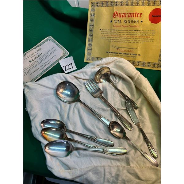 WM Rogers Original Rogers Silverplate Serving Set