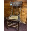 Image 1 : Vintage Oak press Back Chair w/ Cane Seat