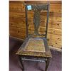 Image 1 : Vintage Oak press Back Chair w/ Cane Seat