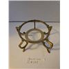 Image 1 : Vintage 5 Footed Brass Stand, 2 3/8 inch high, 6 inch long, 6 inch wide