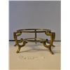 Image 3 : Vintage 5 Footed Brass Stand, 2 3/8 inch high, 6 inch long, 6 inch wide